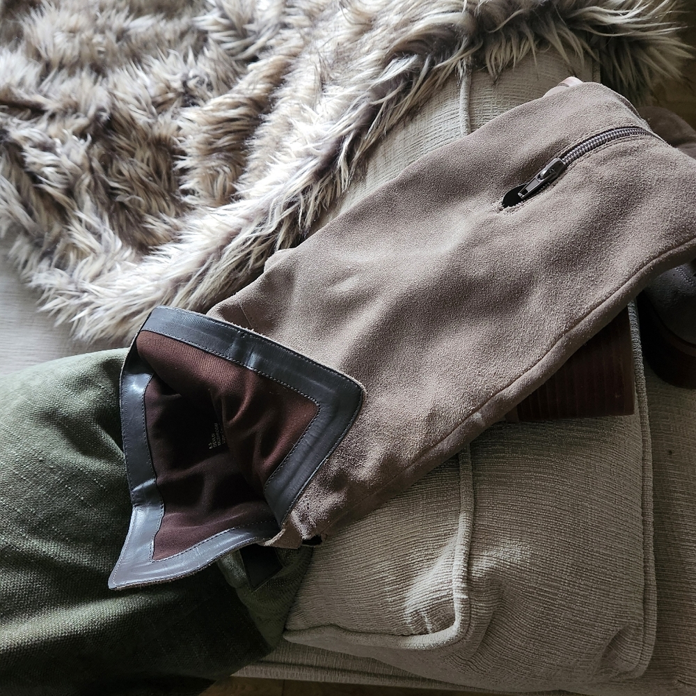 Over The Knee Suede Boots. - Picture 4 of 6